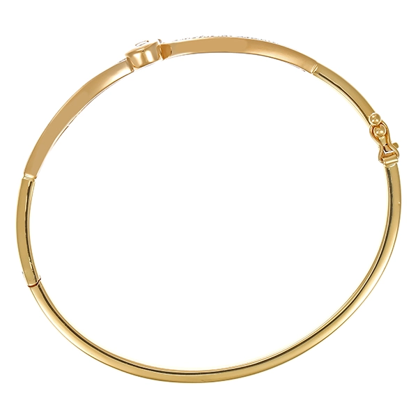Armreif, 14K, Gelb-/Weißgold, Brillanten