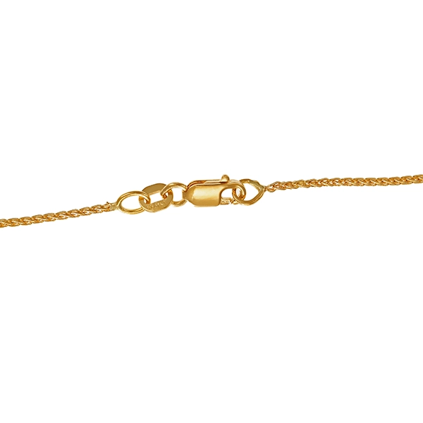 Collierkette, 18K, Gelbgold, Zopf