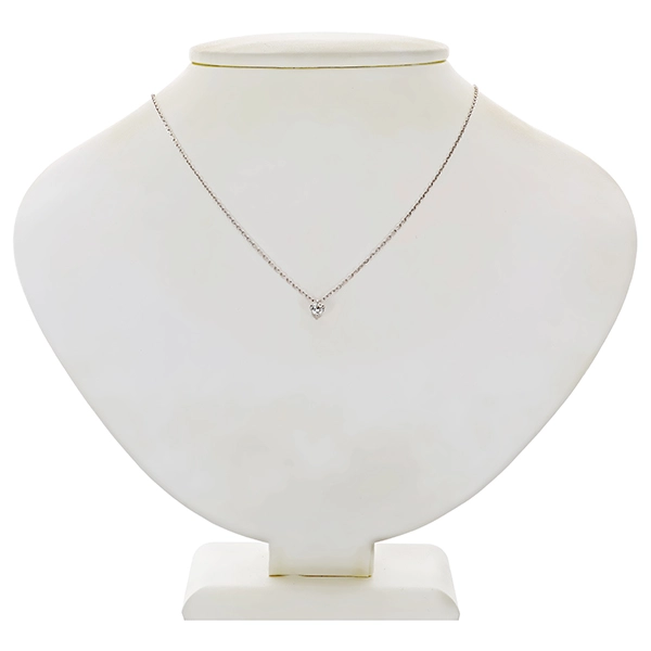 Collier, 14K, Weißgold, Brillant 0,22 ct