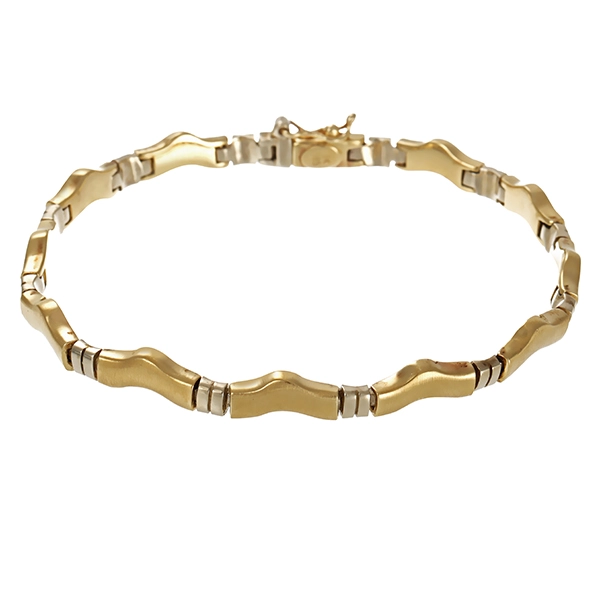 Armband, 14K, Gelb-/Weißgold