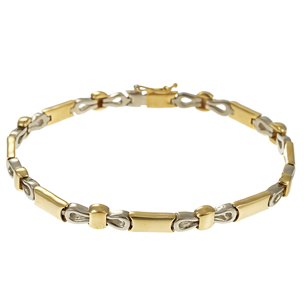 Armband, 14K, Gelb-/Weißgold