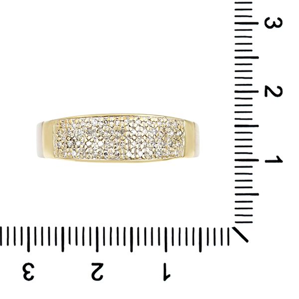 Diamantring, 14K, Gelb-/Weißgold, Diamanten 0,25 ct
