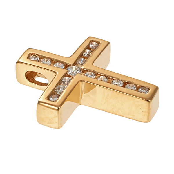Anhänger, 14K, Gelbgold, Brillanten