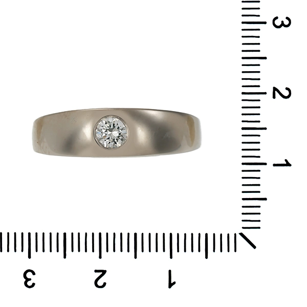 Diamantring, 14K, Weißgold, Brillant 0,30 ct