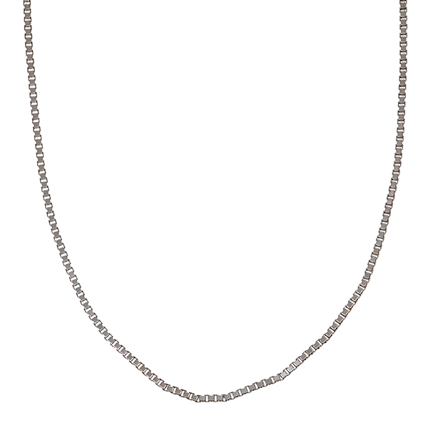 Collierkette, Venezianer-, 14K, Weißgold