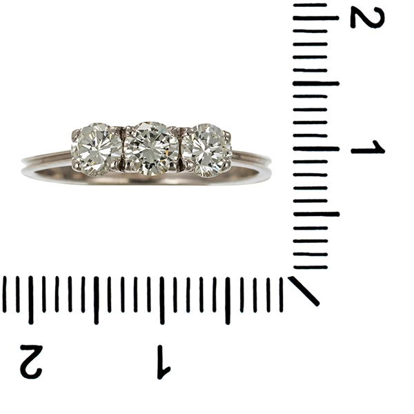 Diamantring, 18K, Weißgold, Brillanten 0,66 ct