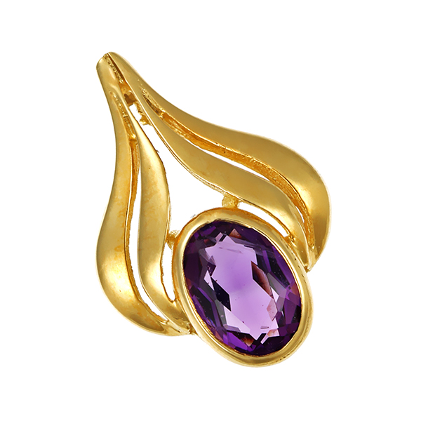 Anhänger, 14K, Gelbgold, Amethyst