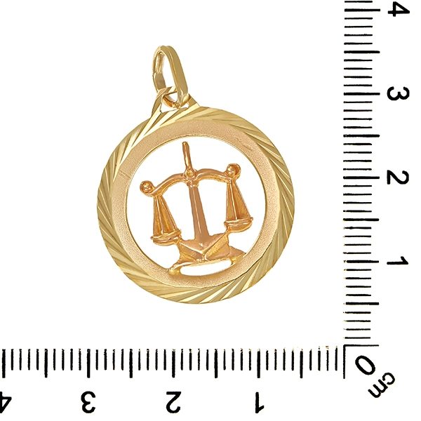 Anhänger, 8K, Gelb-/Rotgold, Sternzeichen