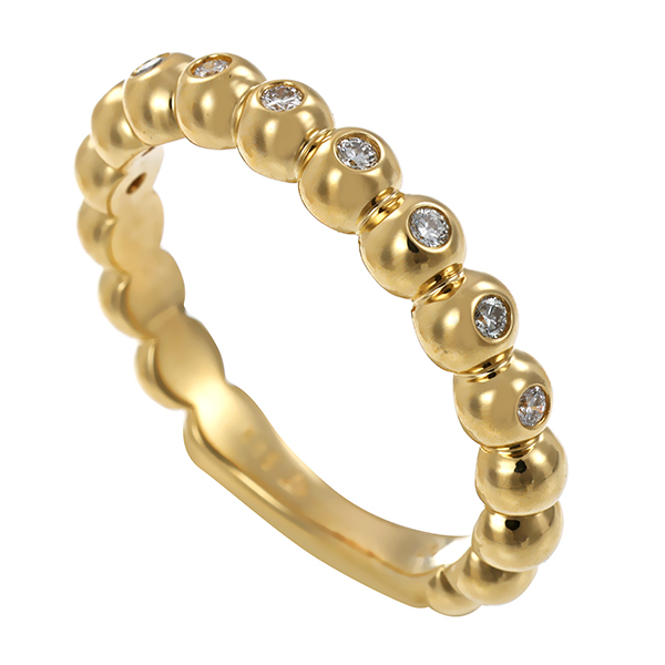 Brillantring, 14K, Gelbgold