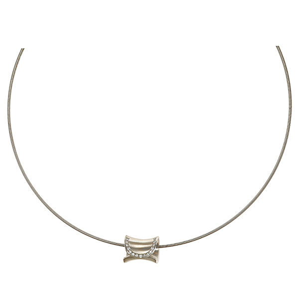 Collier, Pt950, Platin, Brillanten
