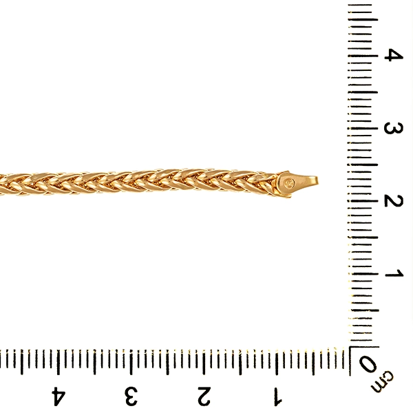 Armband, 9K, Gelbgold, Fuchsschwanz-