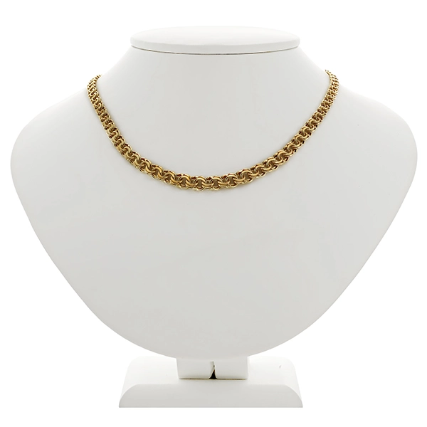 Collier, 8K, Gelbgold, Garibaldi