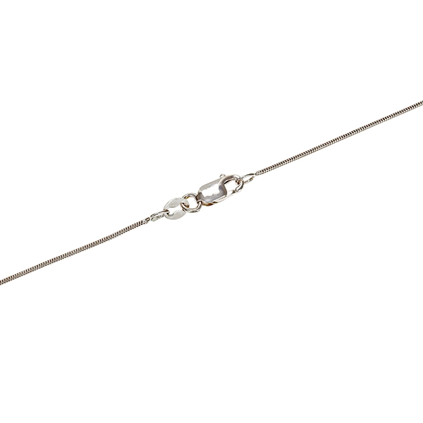Collier, 14K, Weißgold, Brillant, Kreuz