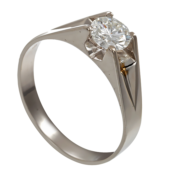 Brillantring, 18K, Weißgold, 0,50ct
