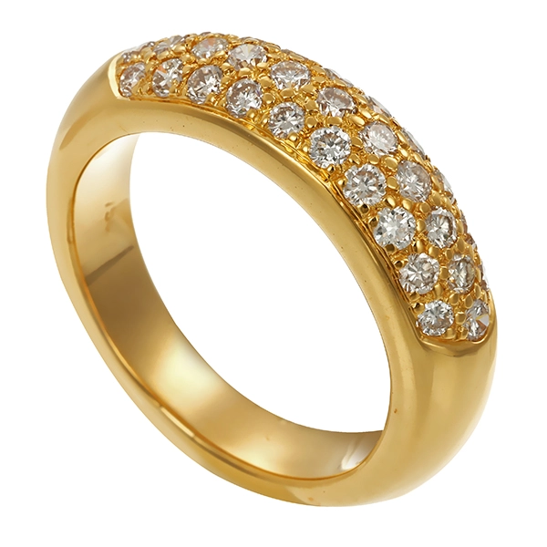Brillantring, 18K, Gelbgold