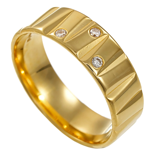 Diamantring, 14K, Gelbgold, Brillanten