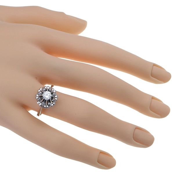Diamantring, 18K, Weißgold, Brillant 0,45 ct