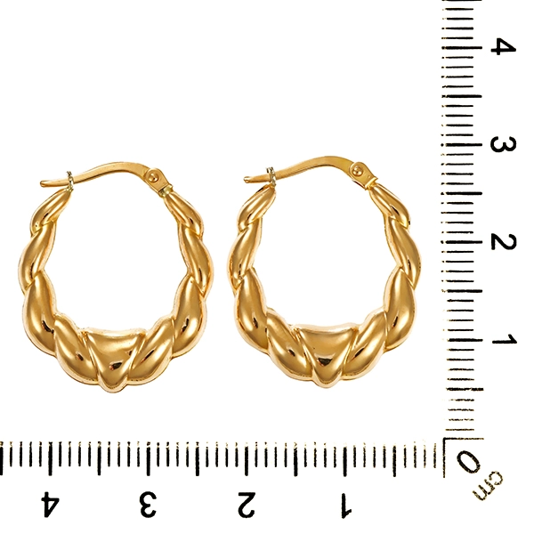 Creolen, 14K, Gelbgold
