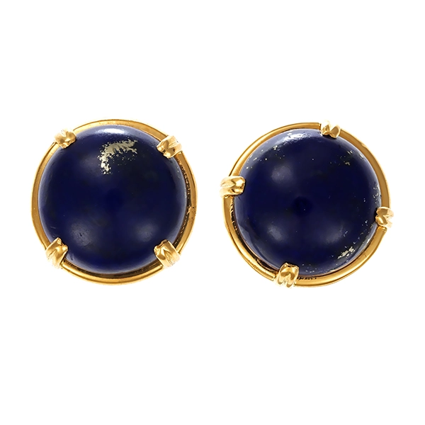 Ohrstecker, 18K, Gelbgold, Lapis