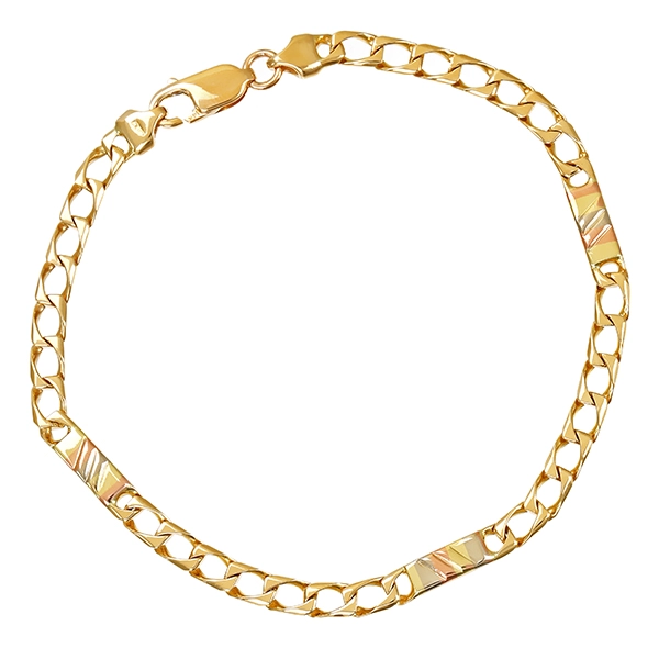 Armband, 14K, Rot-/Weiß-/Gelbgold