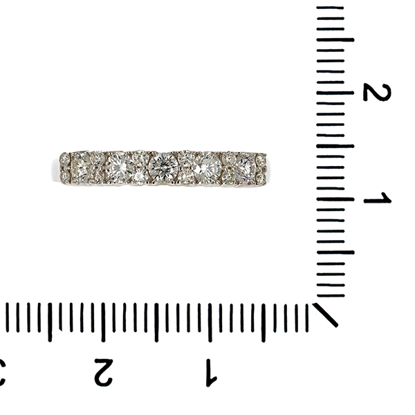 Diamantring, 14K, Weißgold, Brillanten