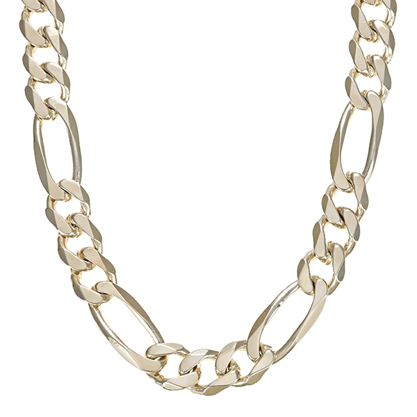 Kette, 925, Silber, Figaro-