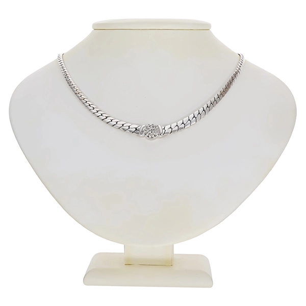 Collier, 14K, Weißgold, Brillanten 0,38 ct