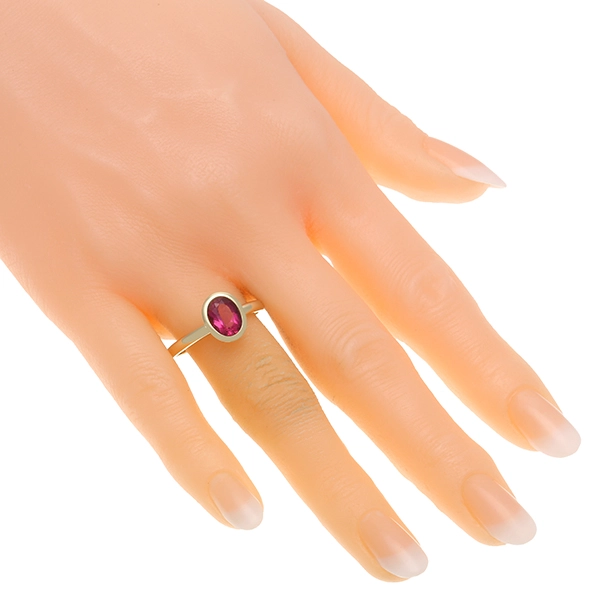Ring, 14K, Gelbgold, Turmalin