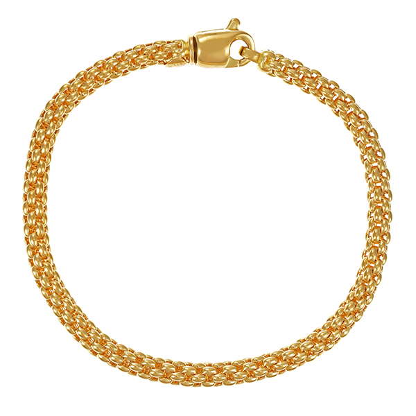Armband, 18K, Gelbgold, Himbeer-