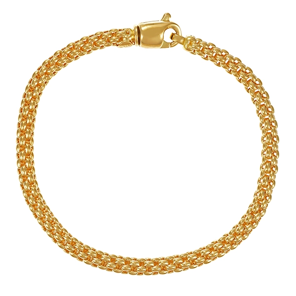 Armband, 18K, Gelbgold, Himbeer-