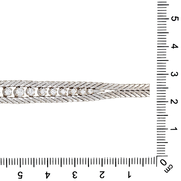 Armband, 18K, Weißgold, Brillanten