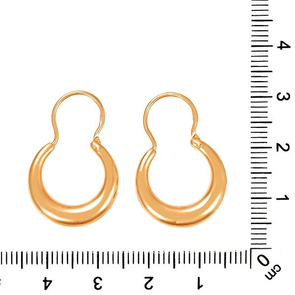 Creolen, 14K, Rotgold