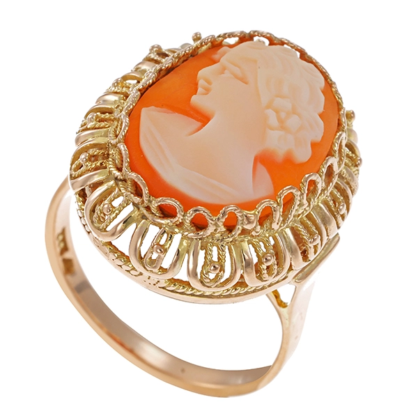 Ring, 8K, Gelbgold, Gemme