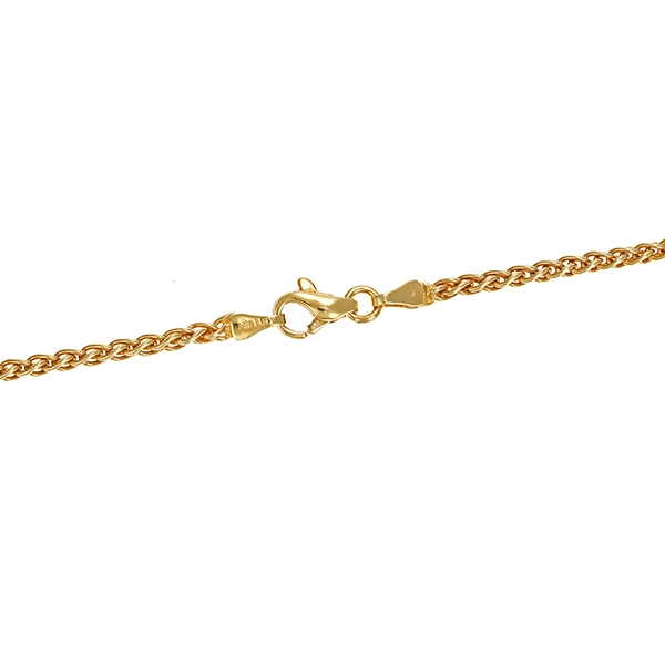 Goldkette, 14K, Gelbgold, Zopf-