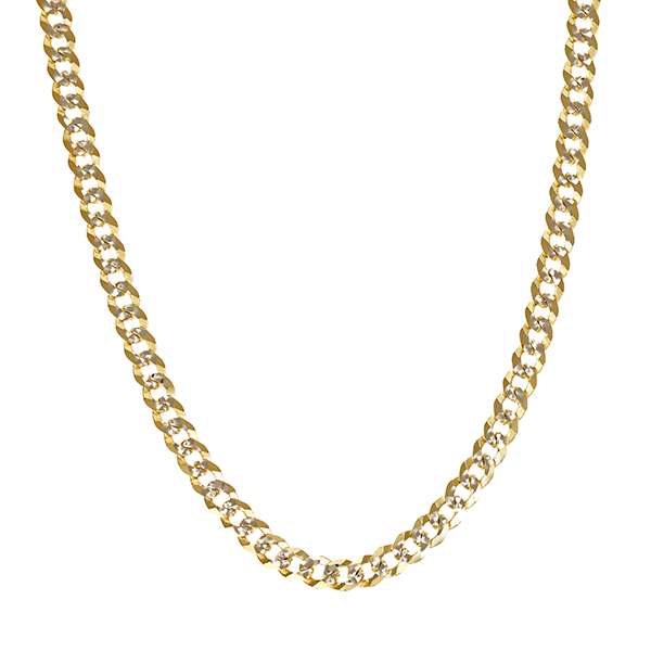 Collierkette, 14K, Gelb-/Weißgold