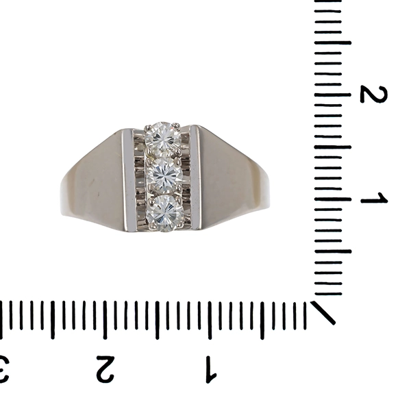 Diamantring, 18K, Weißgold, Brillanten 0,33 ct