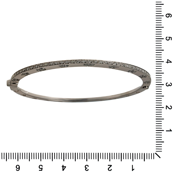 Armreif, 18K, Weißgold, Brillanten