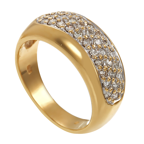 Diamantring, 14K, Gelbgold, Brillanten 0,50 ct