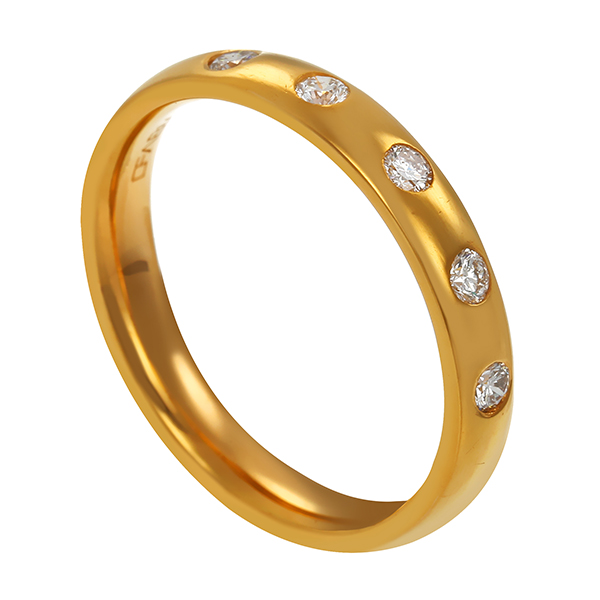 Ring, 8K, Gelbgold, Brillant(en)