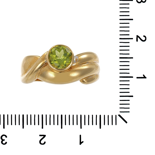 Ring, 18K, Gelbgold, Peridot