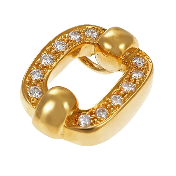 Anhänger, 18K, Gelbgold, Brillanten
