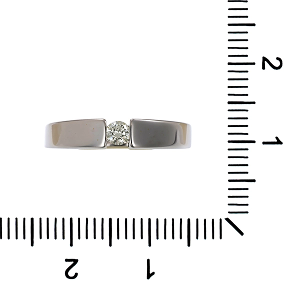 Ring, 14K, Weißgold, Brillant, U52