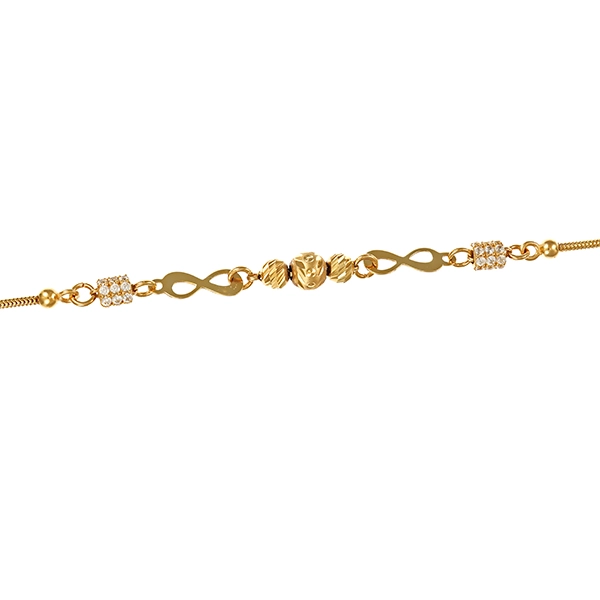 Armband, 14K, Gelbgold, Zirkonia