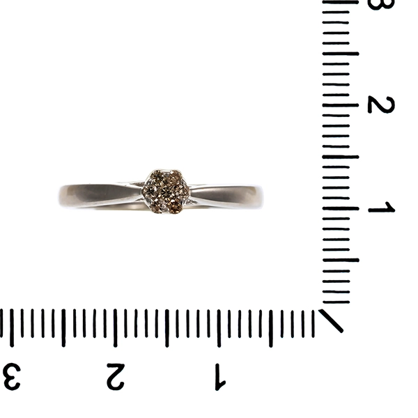 Brillantring, 14K, Weißgold