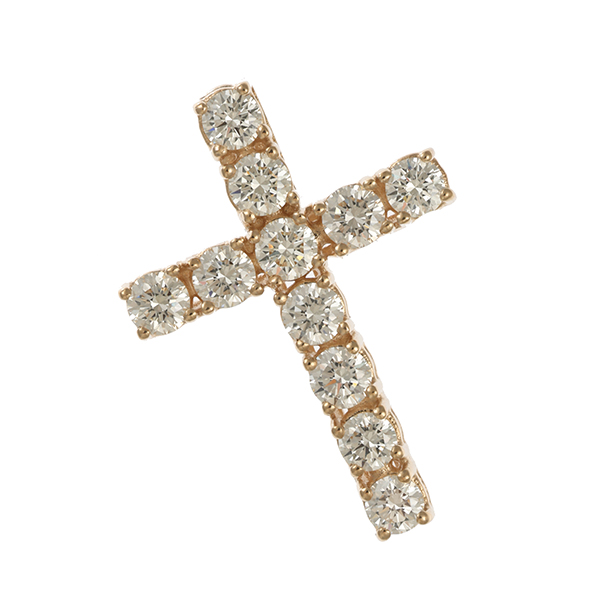 Anhänger, 14K, Gelbgold, Brillanten 1,00 ct
