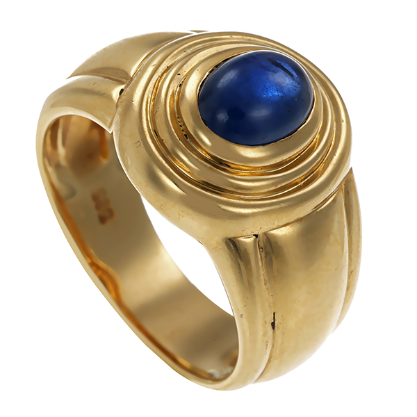 Ring, 14K, Gelbgold, Saphir