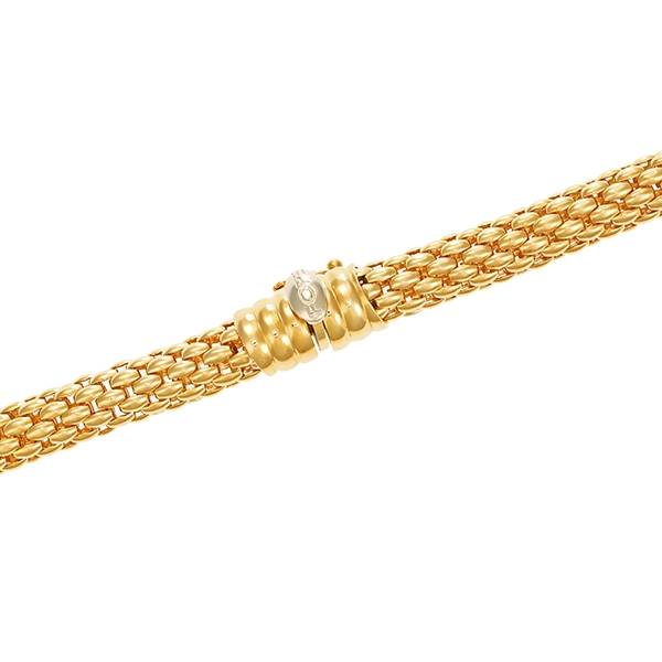 Collier, 18K, Gelbgold, FOPE