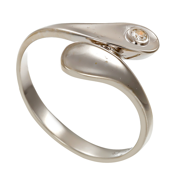 Diamantring, 14K, Weißgold