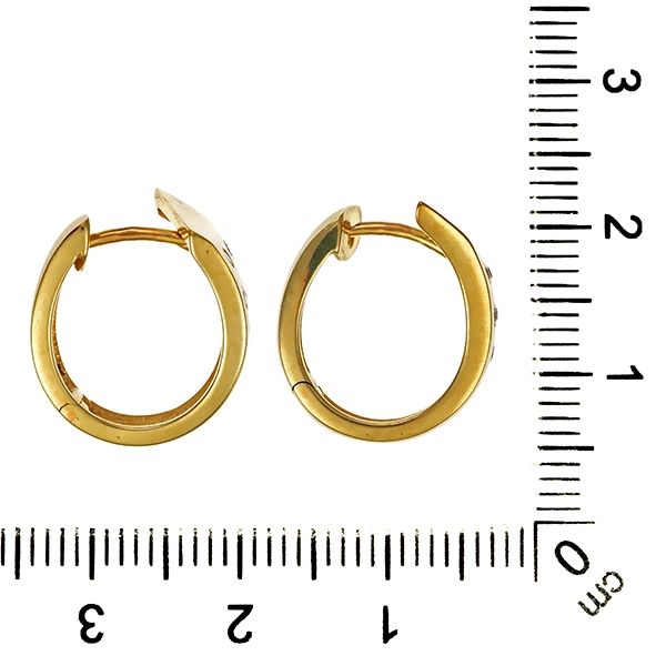 Ohrringe, 8K, Gelbgold, Zirkonia