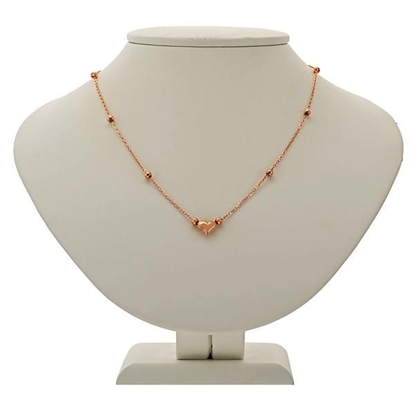 Collier, 14K, Rotgold, Herz